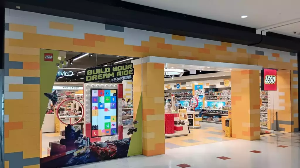 Entrée d'un LEGO Store