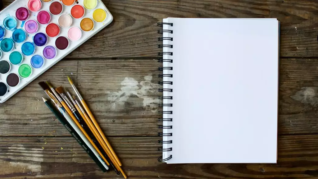 Aquarelles et pinceaux