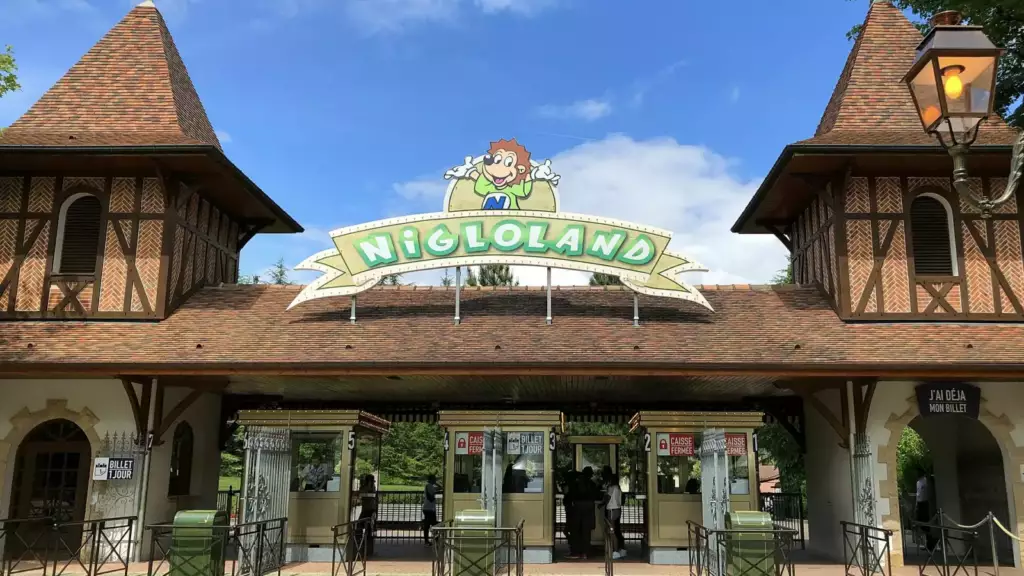 L'entrée du parc Nigloland